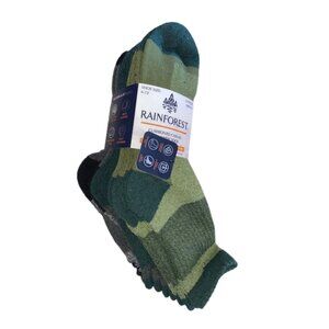 Rainforest 6 Pair Men's Cushioned Casual Mid-Crew Socks